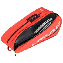 Head Tennis Racketbag Tour Racquet Bag L (Racket bag, 2 main compartments, shoe compartment) 2024 fluo orange 9-pack